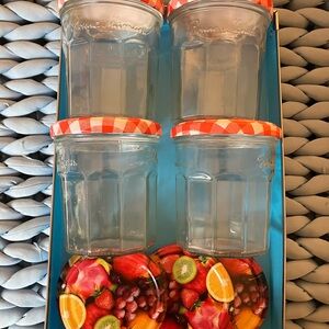 Bonne Maman glass jars plus fruit lids